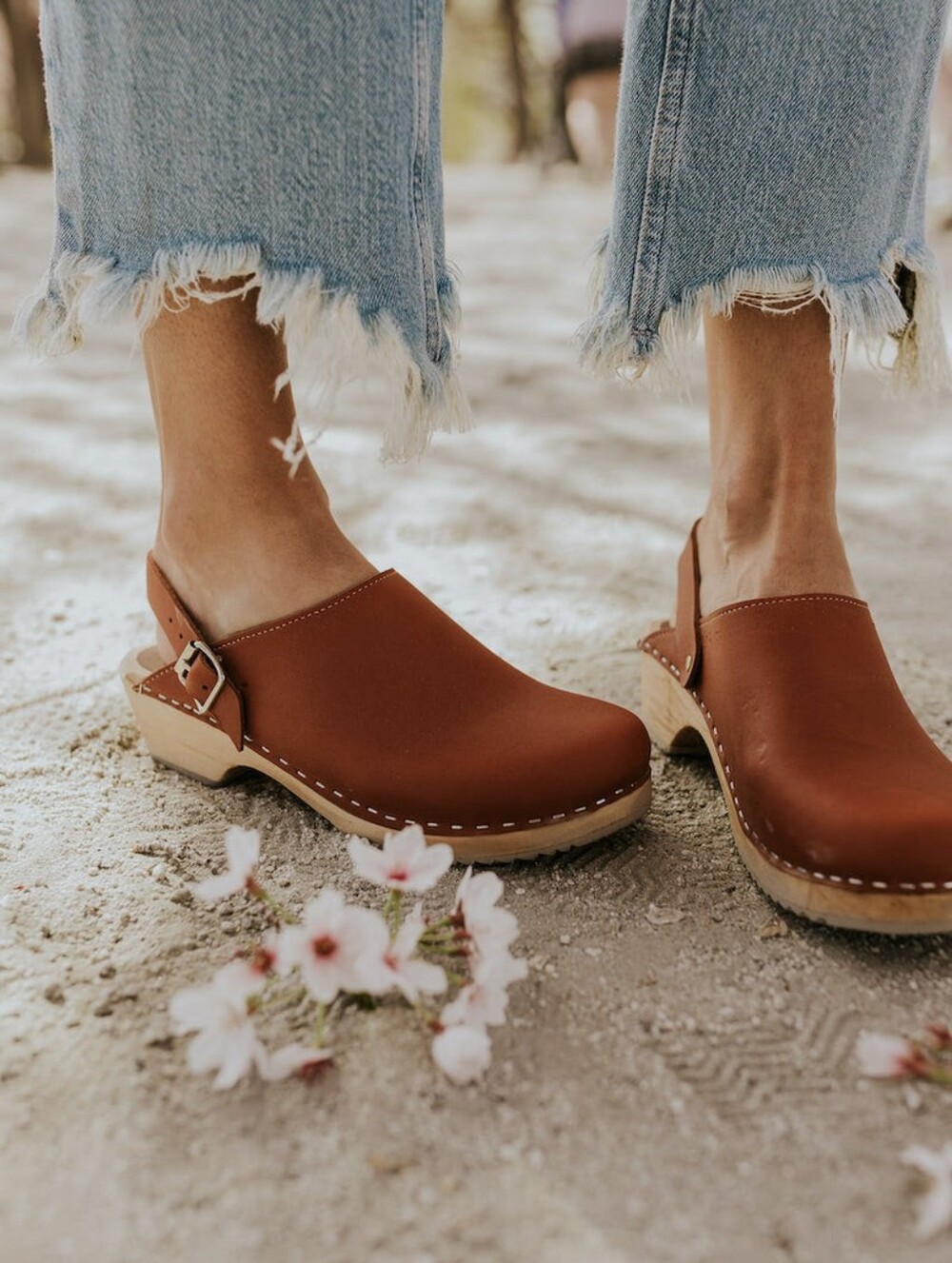 New • MIA Luggage Cognac Leather Slingback Clog